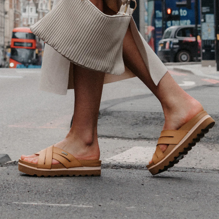 2023 Reef Womens Cushion Bloom Hi CI8823 Sandals - Natural